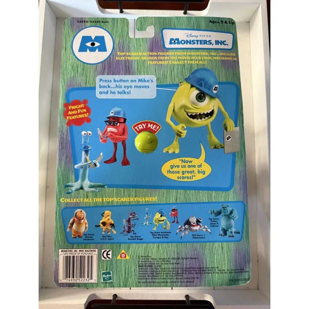2001 Monster's Inc Figures in original packaging set of 2
